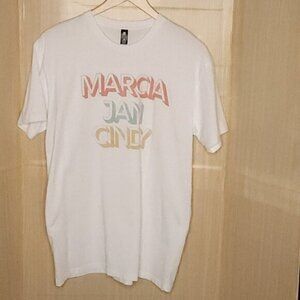 The Brady Bunch Marcia Jan Cindy White Top XL